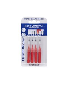 Elgydium Clinic Escovilhão Mono Compact Vermelho x 4und